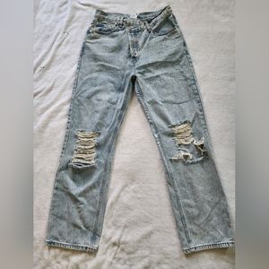 Ripped Princess Polly Denim Cross Waist